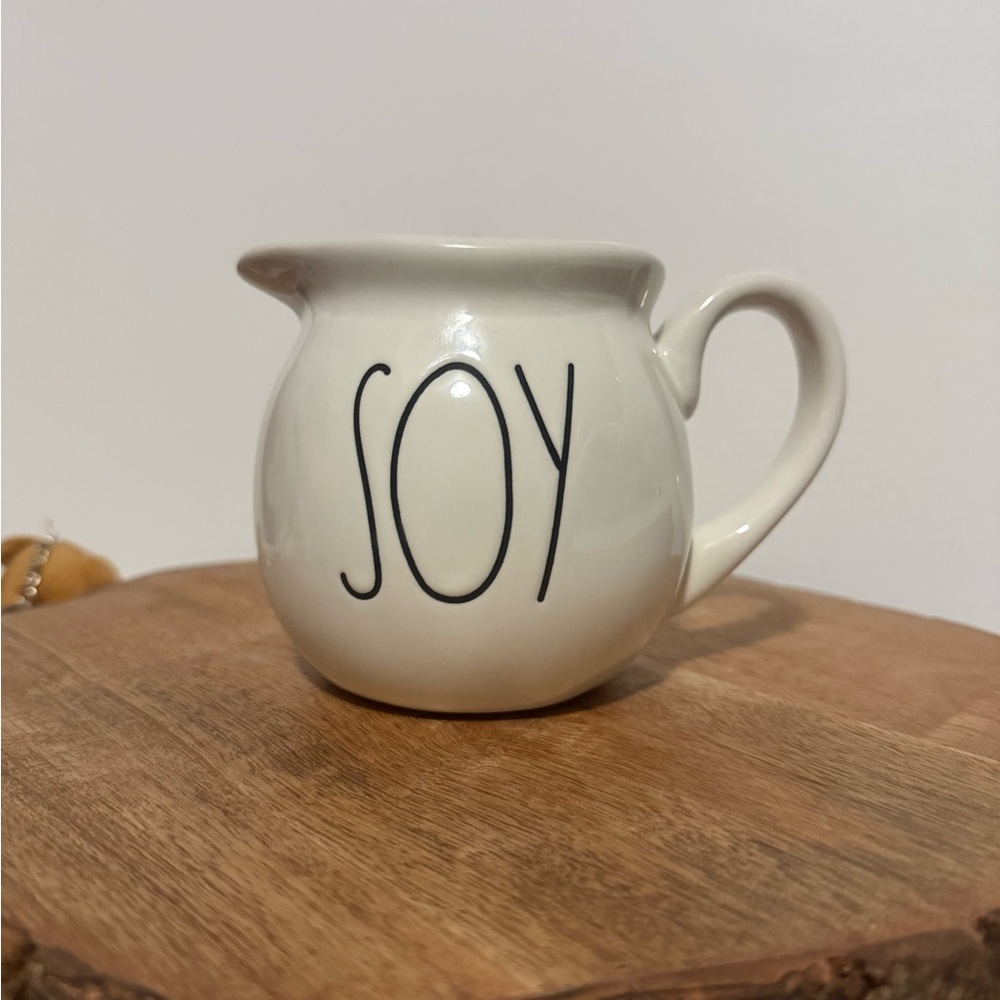 Rae Dunn White Ceramic Soy mini Pitcher